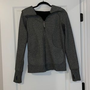 Lulu lemon grey zip up hoodie size 6